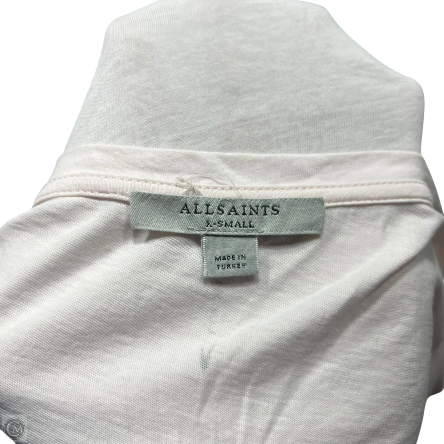 Top Short Sleeve Designer By All Saints In Pink, Size: Xs