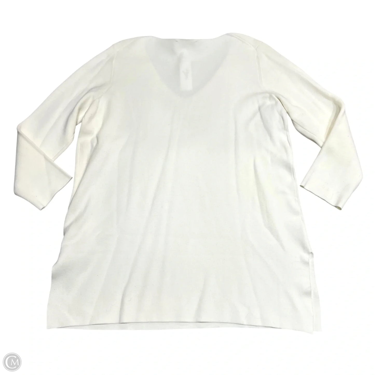 Sweater By Joan Vass In Cream, Size: Xl