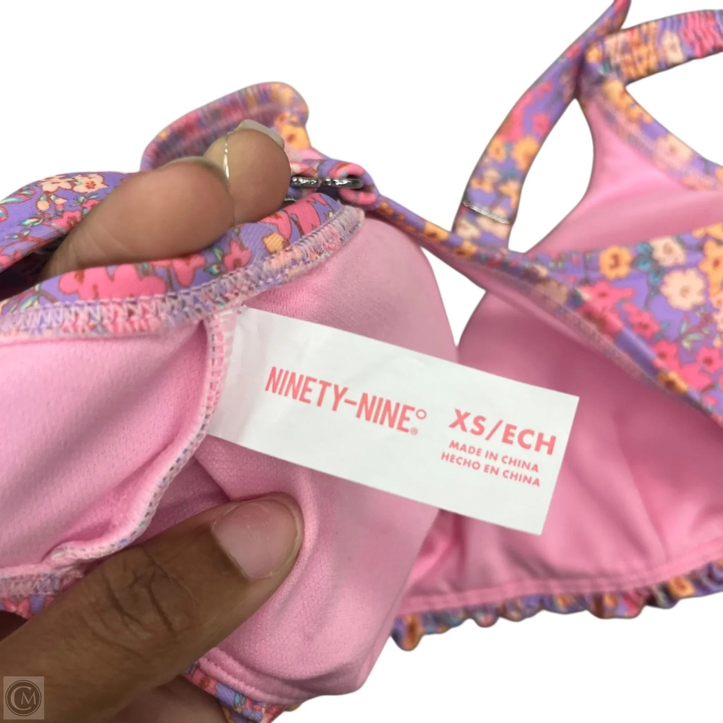 Swimsuit Top By Ninety Nine In Floral Print, Size: Xs