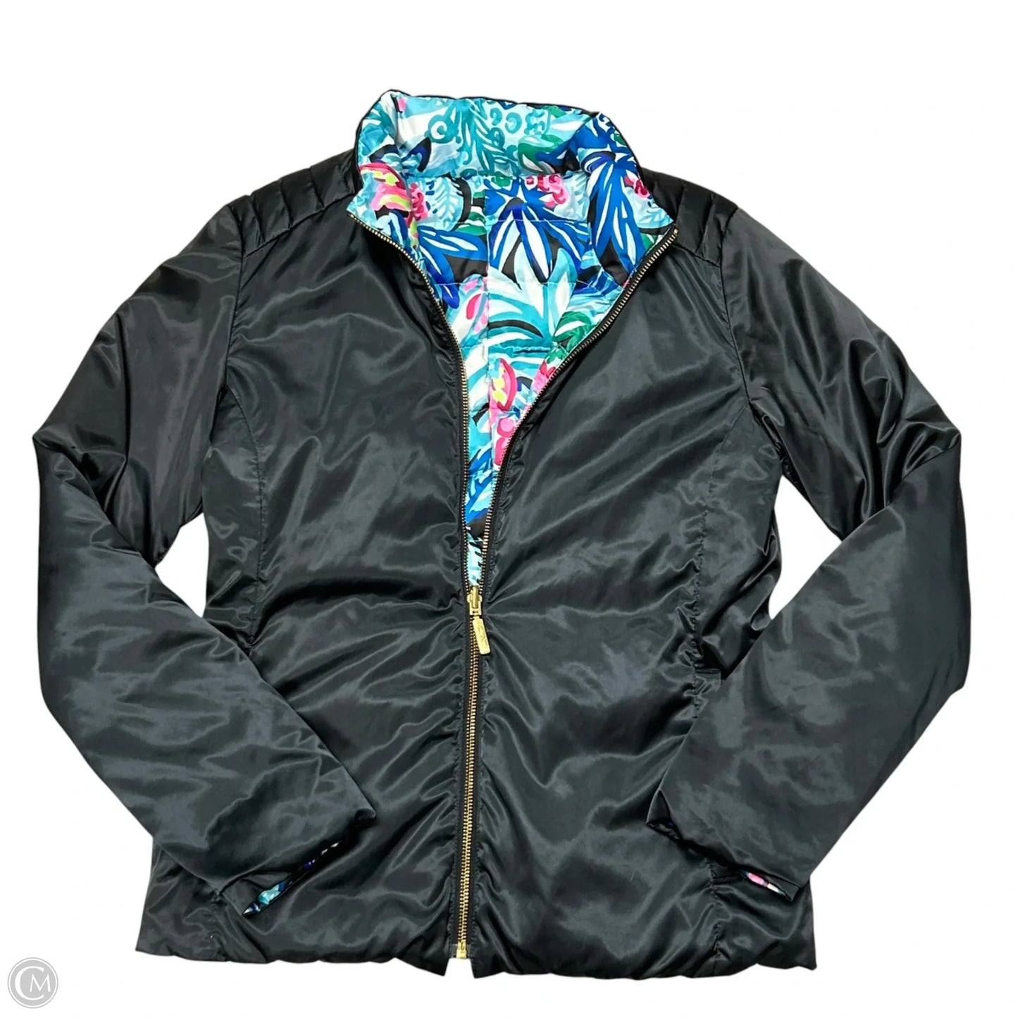 Jacket Designer By Lilly Pulitzer In Black & Blue, Size: S