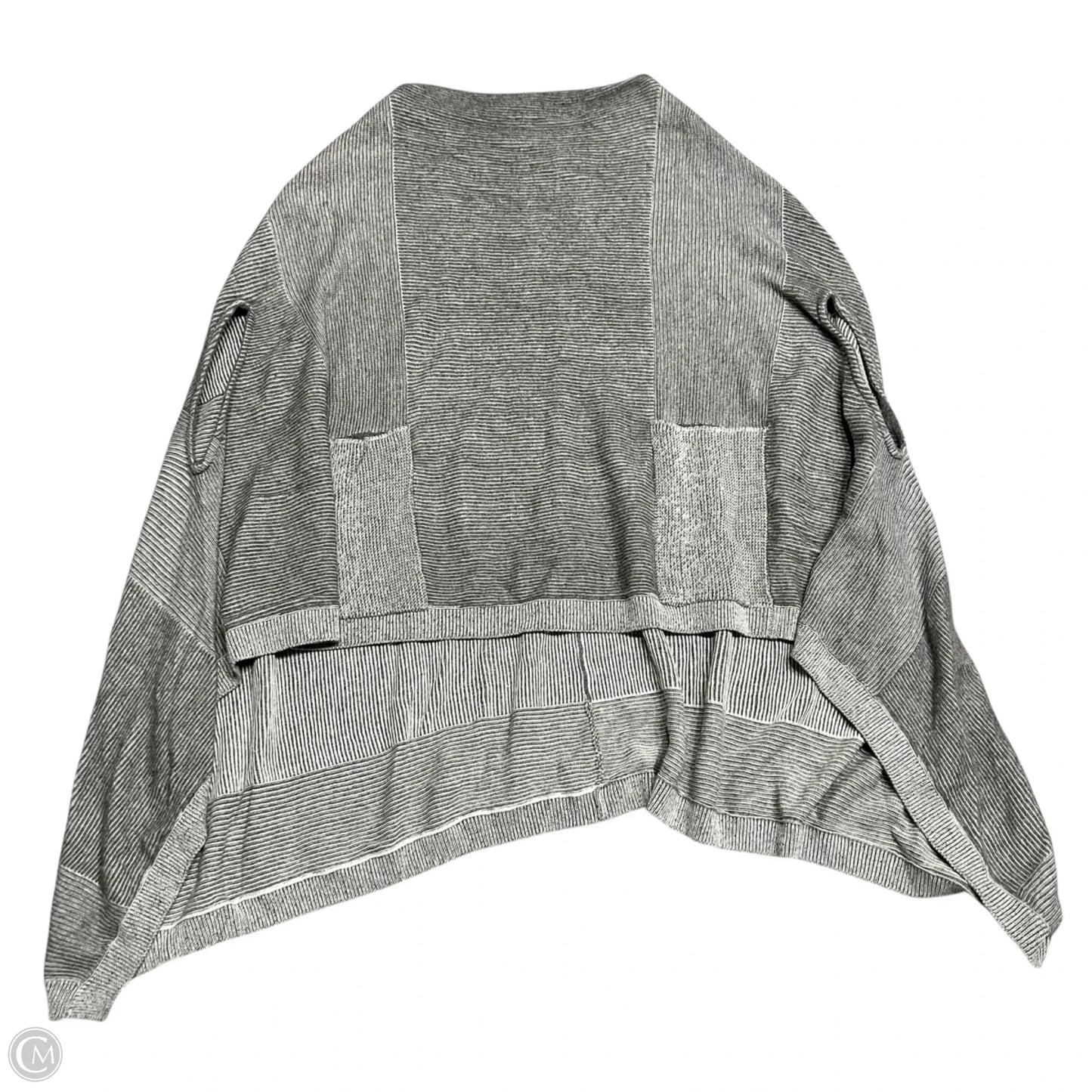 Poncho By Moth In Grey & White, Size: Xs
