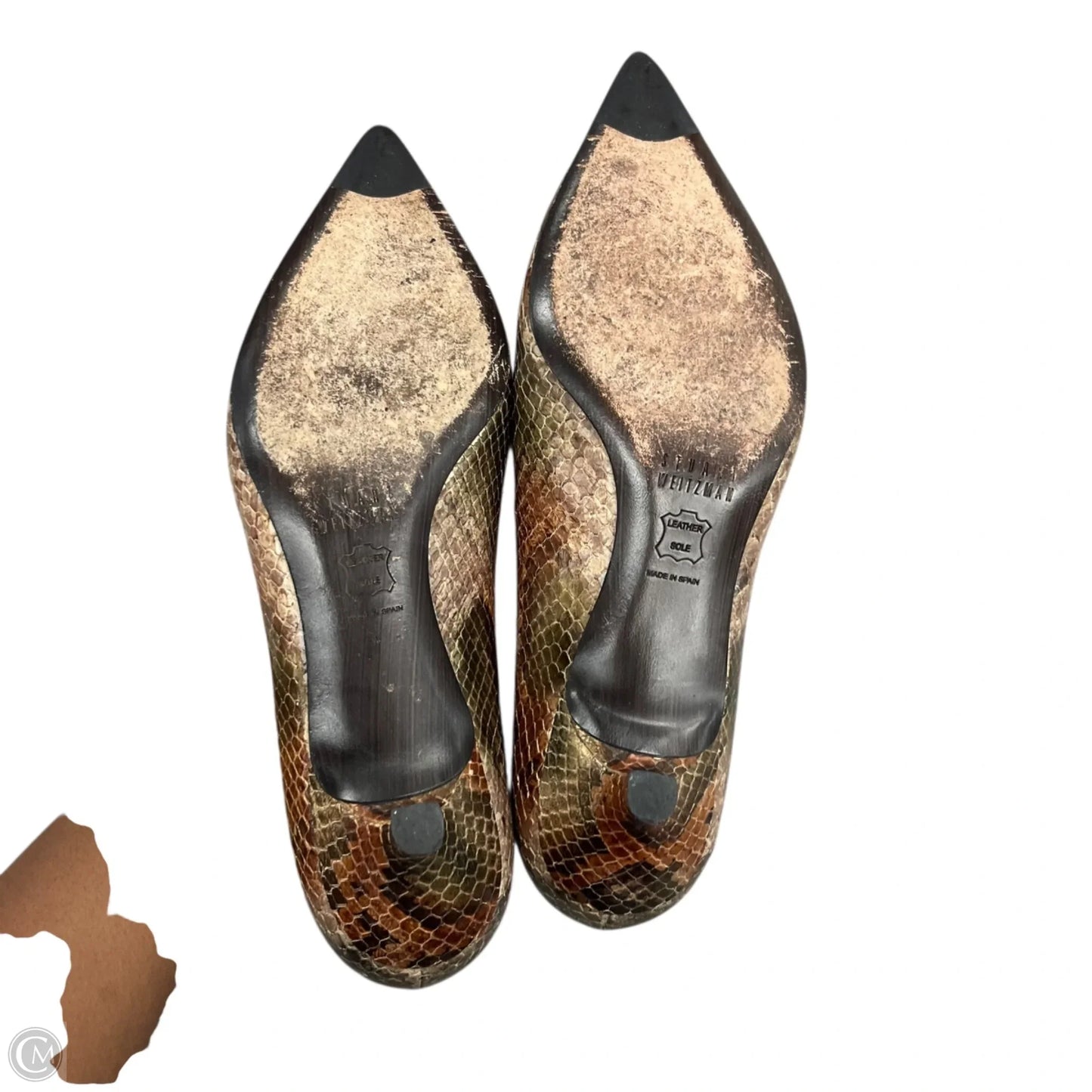 Shoes Designer By Stuart Weitzman In Snakeskin Print, Size: 5.5