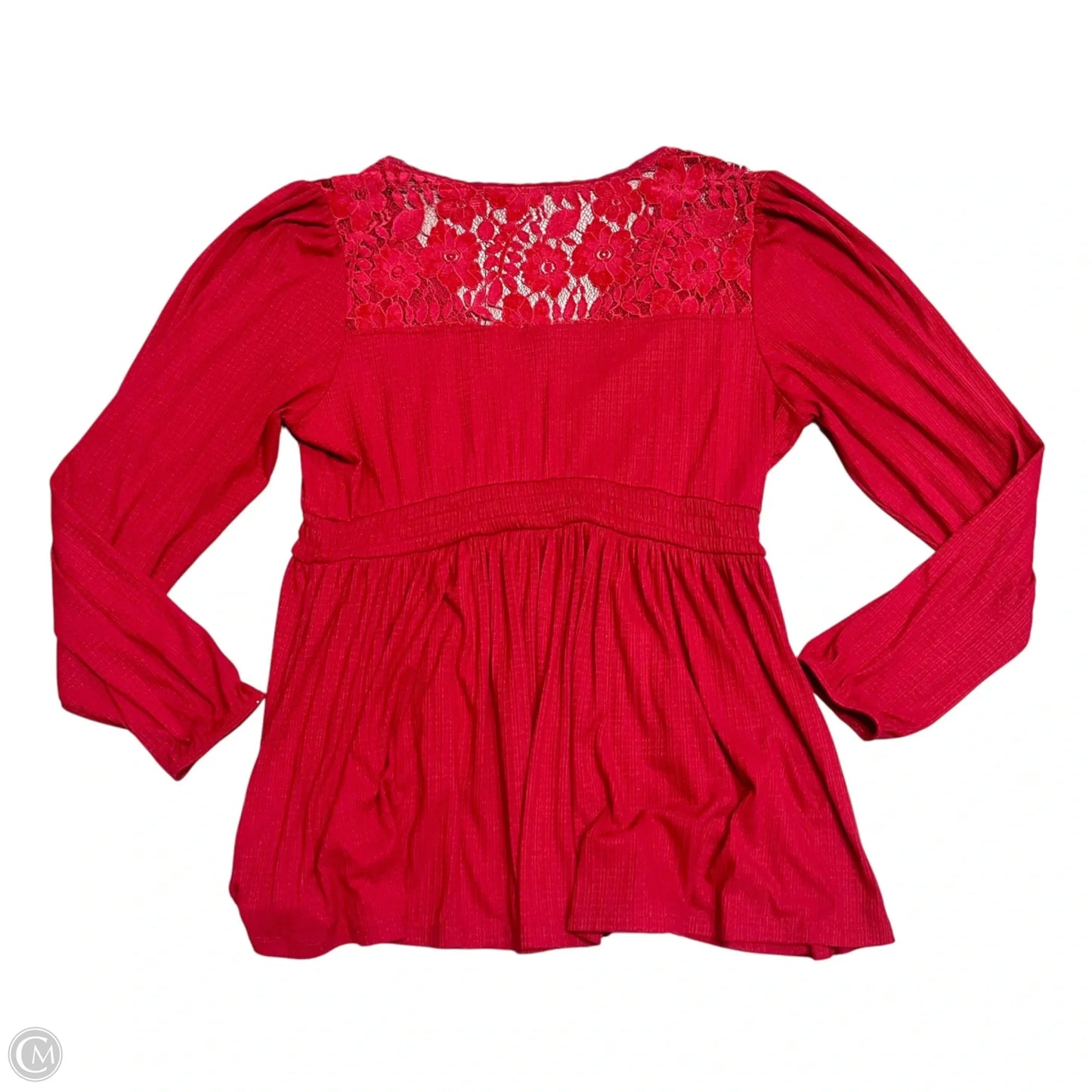 Top Long Sleeve By Torrid In Red, Size: 2x