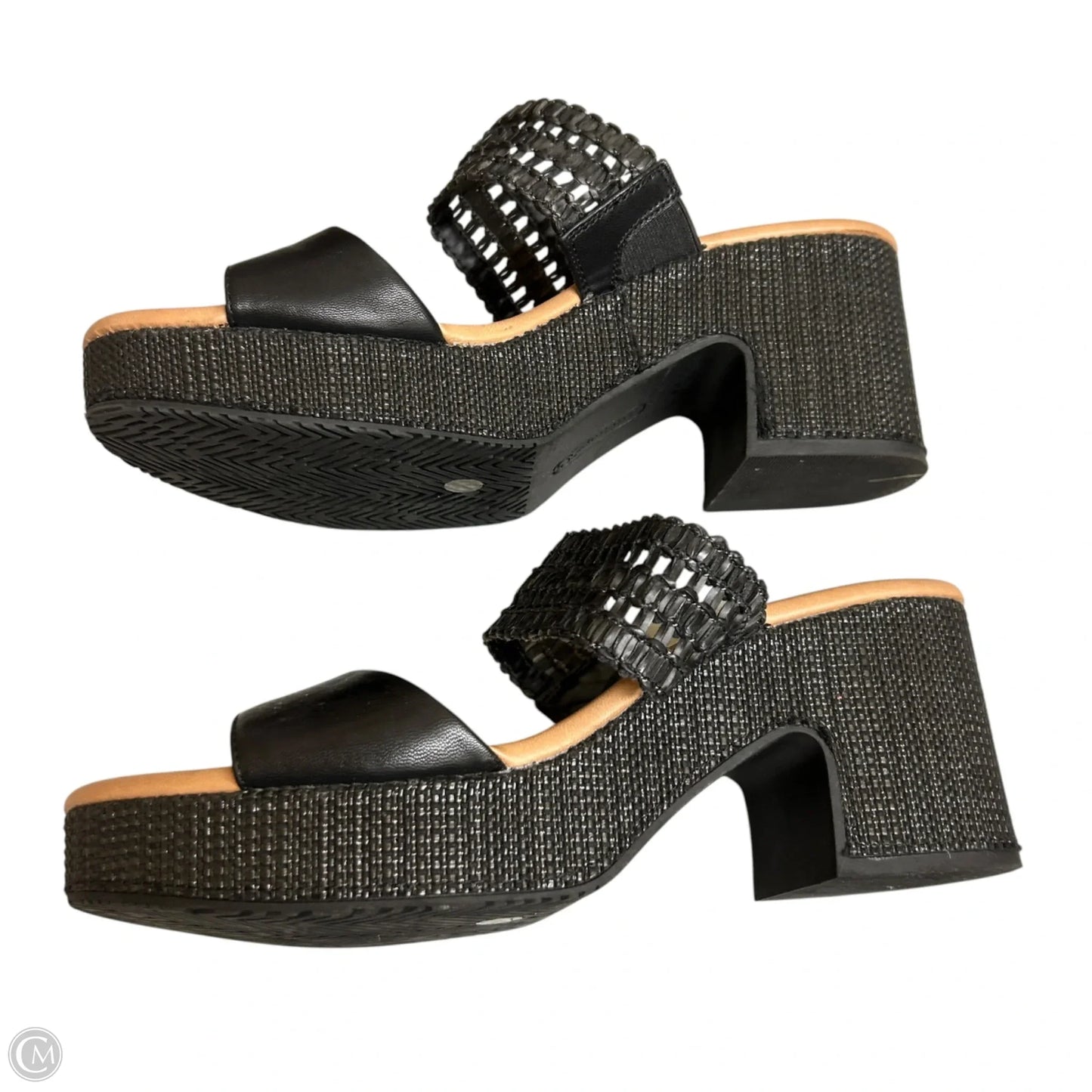 Sandals Heels Block By Bare Traps In Black, Size: 10