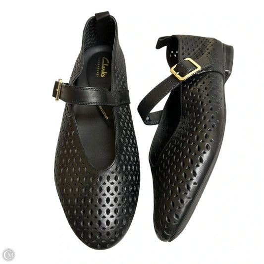 Shoes Flats By Clarks In Black, Size: 10