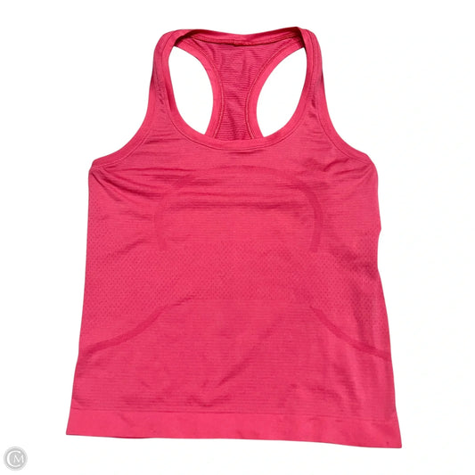 Athletic Tank Top By Lululemon In Pink, Size: Xs