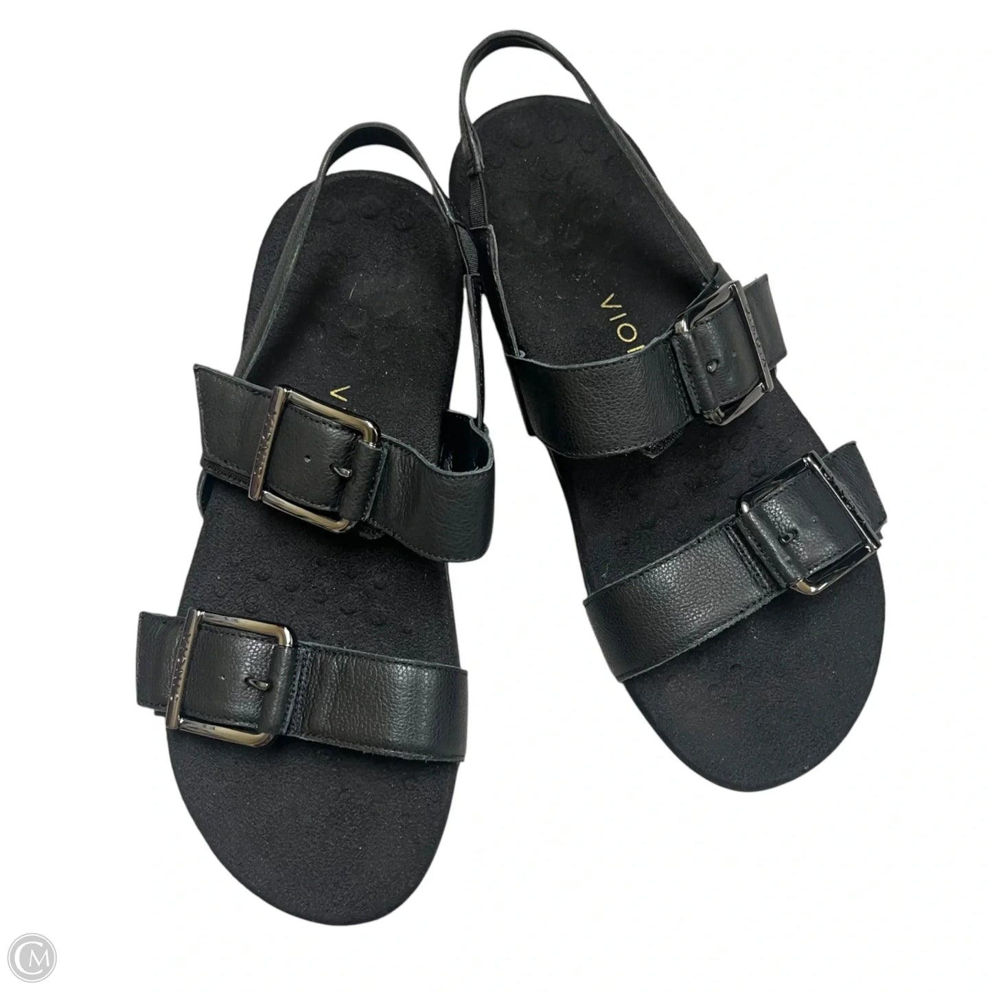Sandals Flats By Vionic In Black, Size: 10