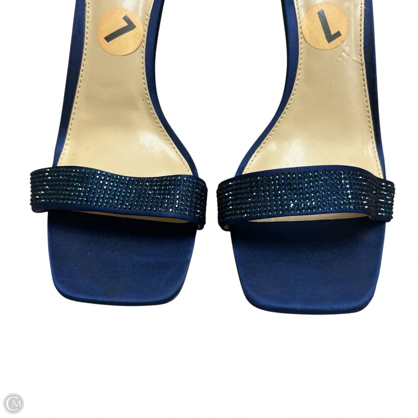 Sandals Heels Block By Vince Camuto In Blue, Size: 7