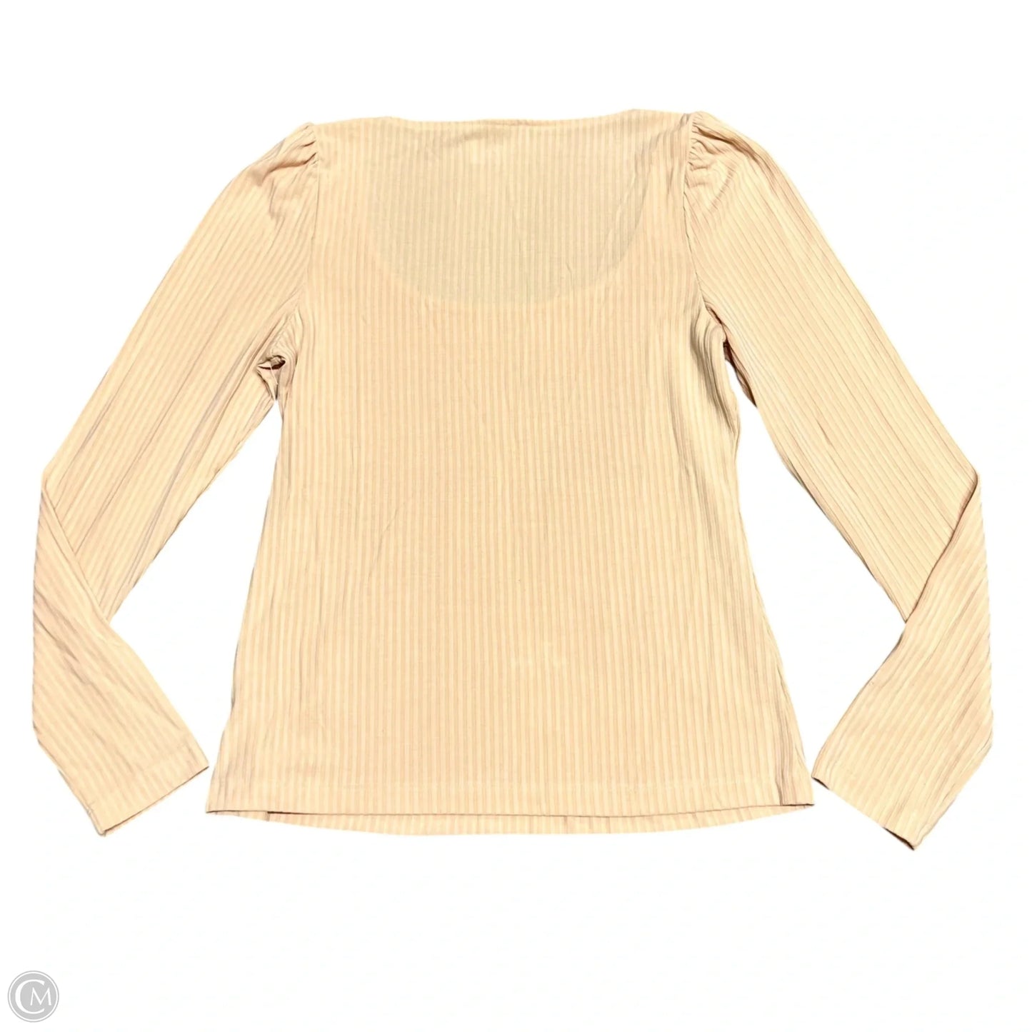 Top Long Sleeve By Anthropologie In Peach, Size: S