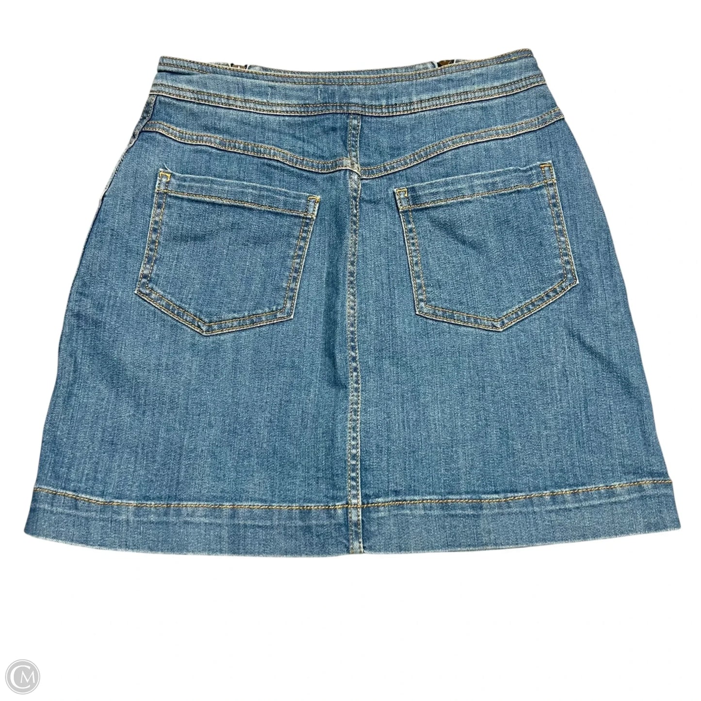 Skirt Mini & Short By Pilcro In Blue Denim, Size: 6