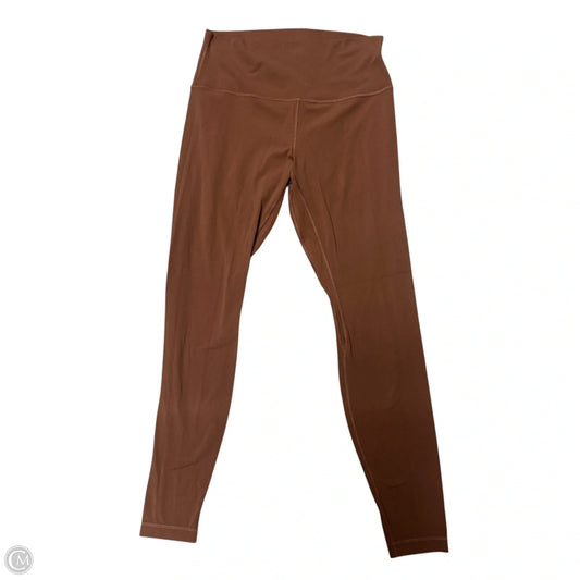 Athletic Leggings By Lululemon In Brown, Size: 10