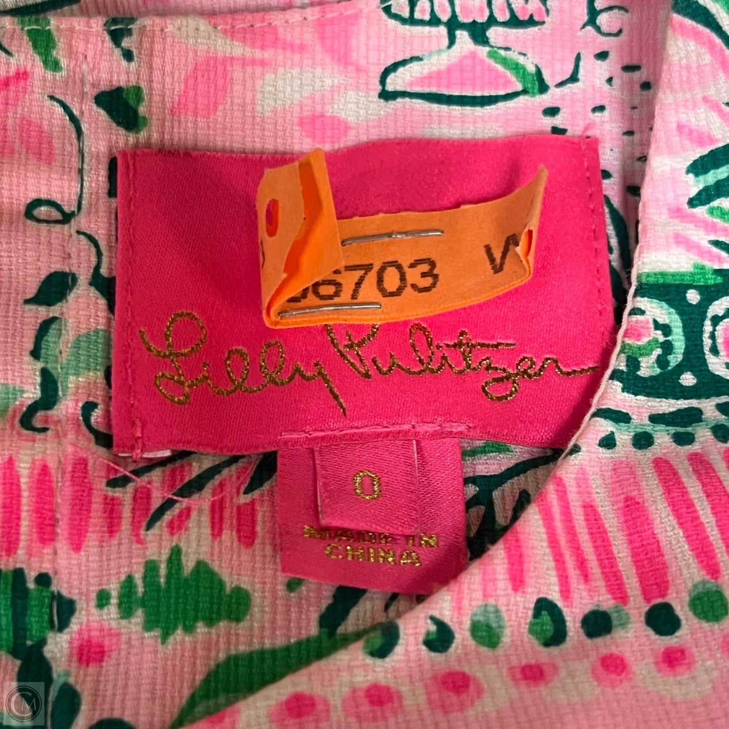 Dress Designer By Lilly Pulitzer In Green & Pink, Size: Xs
