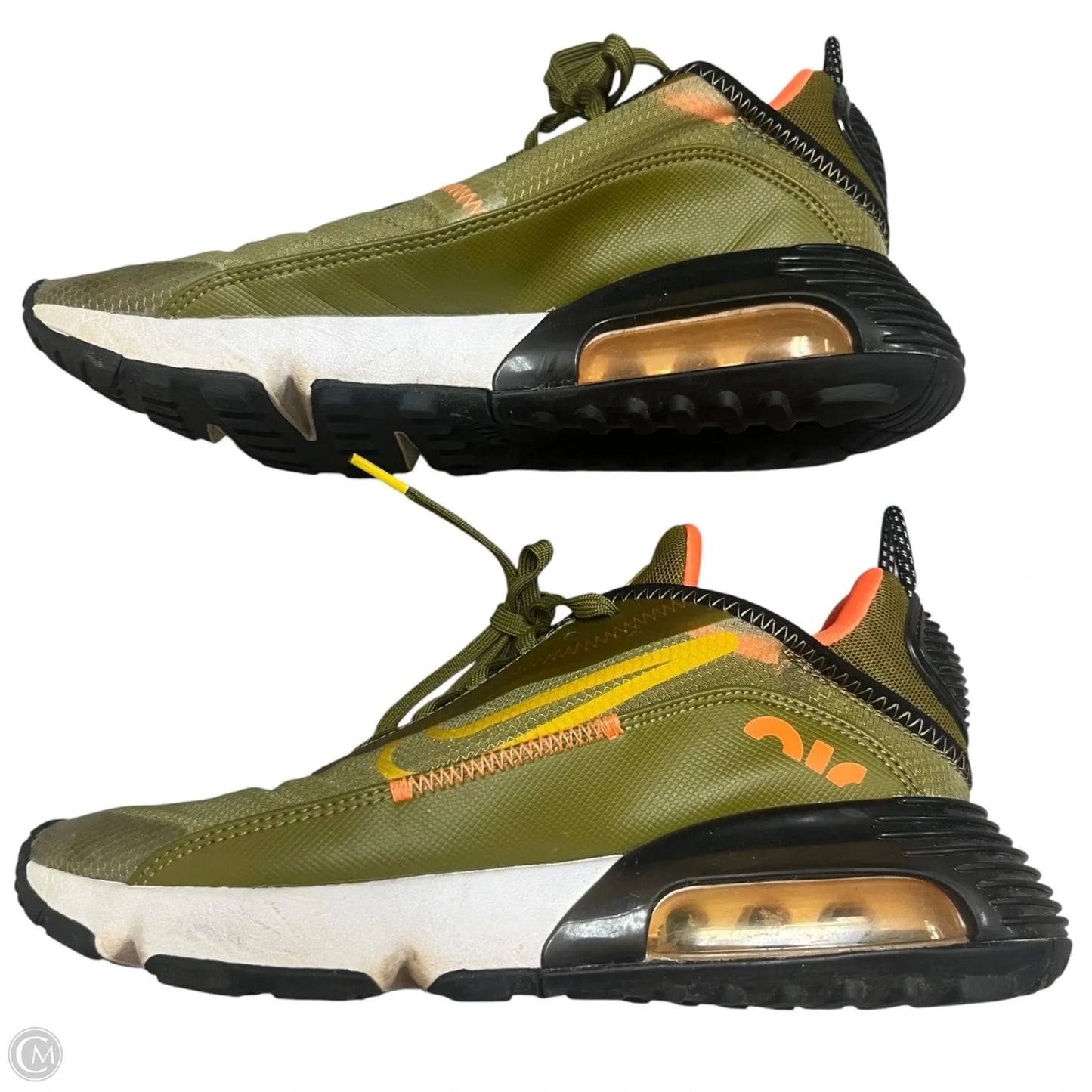 Shoes Athletic By Nike In Green & Orange, Size: 8
