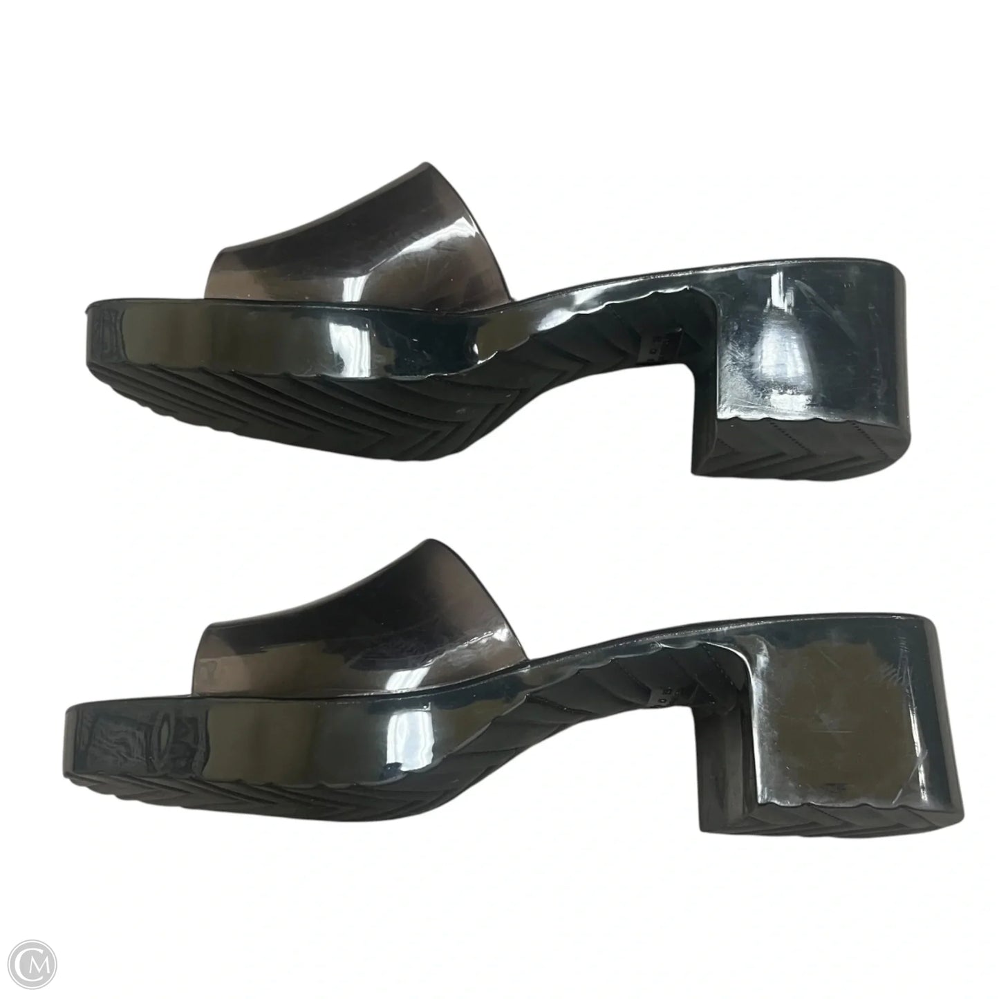 Sandals Heels Block By Forever In Black, Size: 9