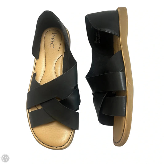 Sandals Flats By Boc In Black, Size: 9