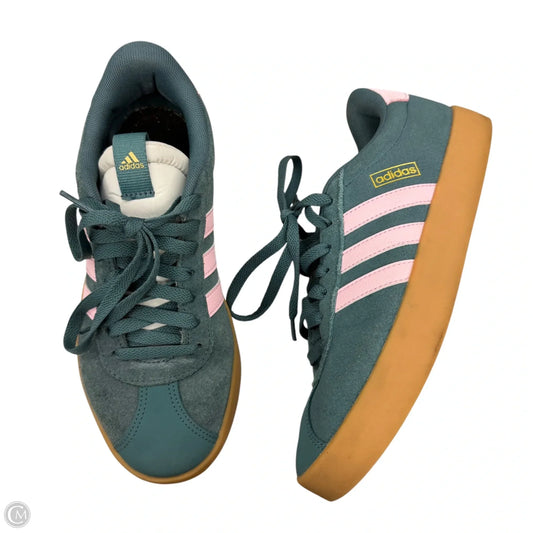 Shoes Sneakers By Adidas In Green & Pink, Size: 7