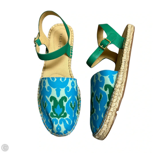 Shoes Flats By Talbots In Blue & Green, Size: 10