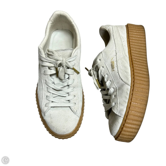 Shoes Sneakers By Puma In Ivory, Size: 8.5
