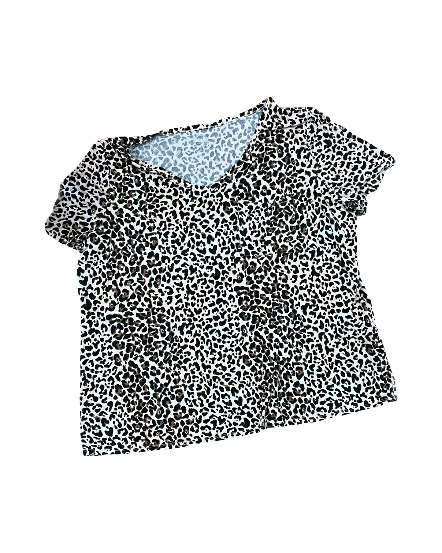 Top Ss By Maurices In Animal Print, Size:1X