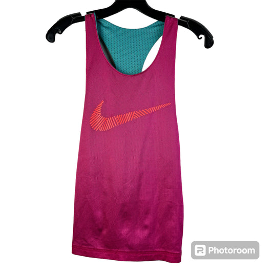 Pink Blue Athletic Tank Top Nike Apparel, Size S