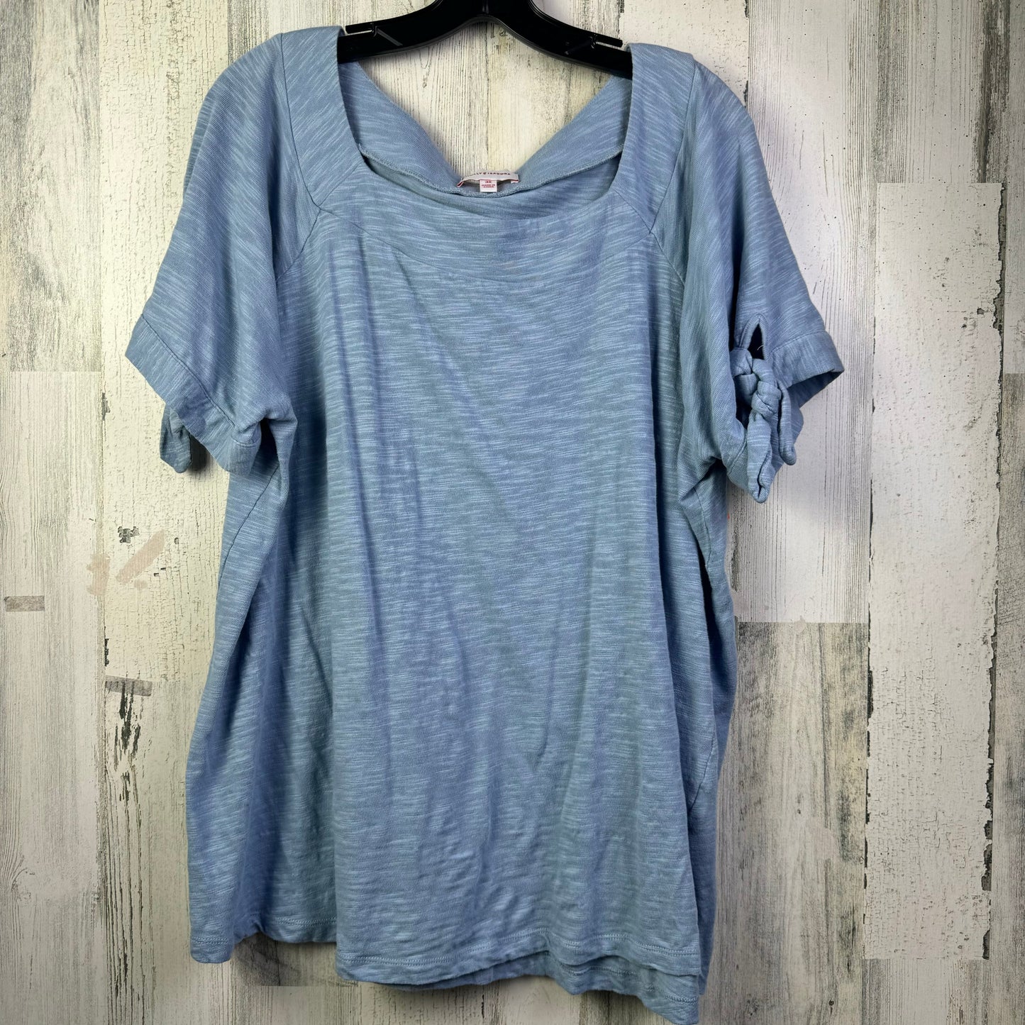 Blue Top Short Sleeve MOLLY ISDORA, Size 3x