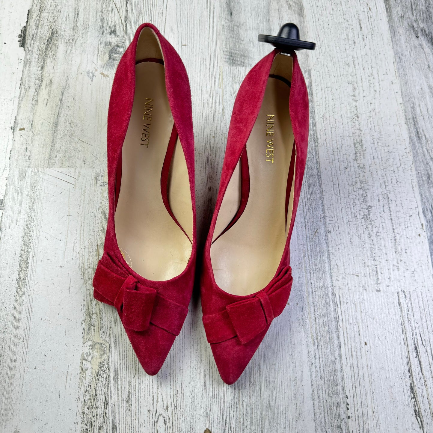 Shoes Heels Stiletto By Nine West In Red, Size: 8.5