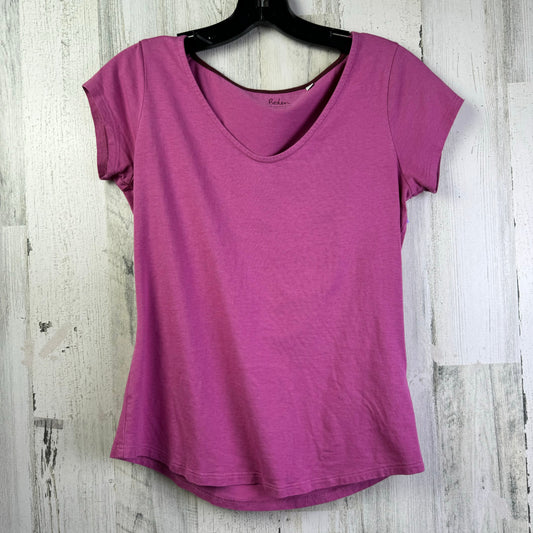 Pink Top Short Sleeve Basic Boden, Size Xs