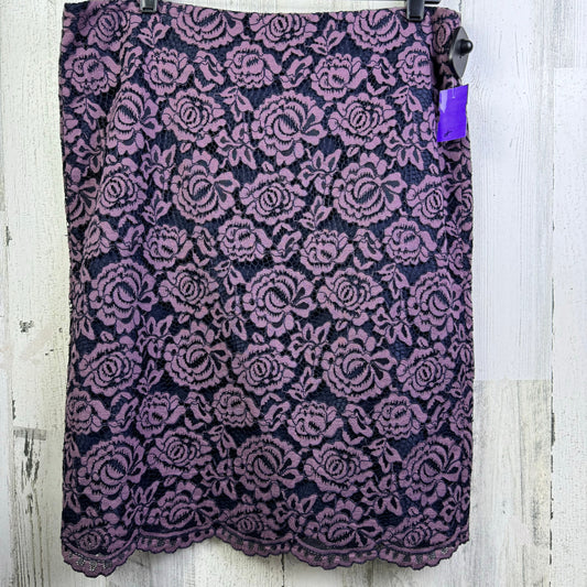 Purple Skirt Mini & Short Ann Taylor, Size 12