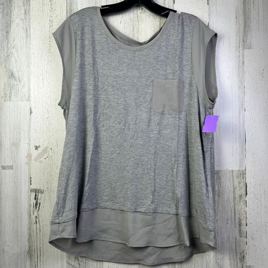 Grey Top Short Sleeve Calvin Klein, Size L