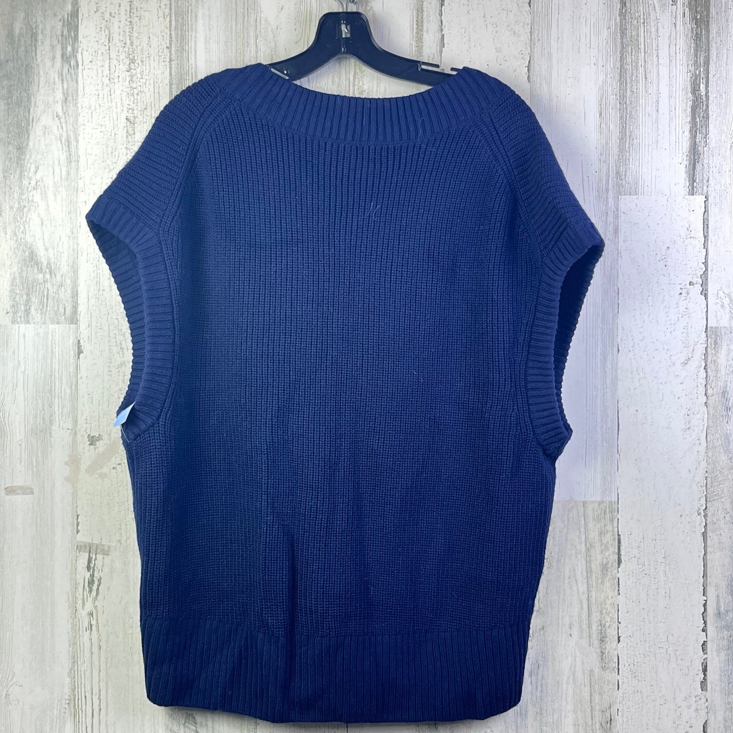 Vest Sweater By Banana Republic In Navy, Size: S