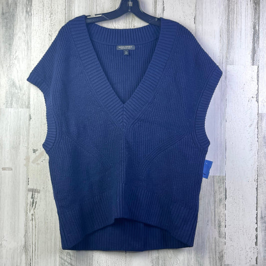 Vest Sweater By Banana Republic In Navy, Size: S