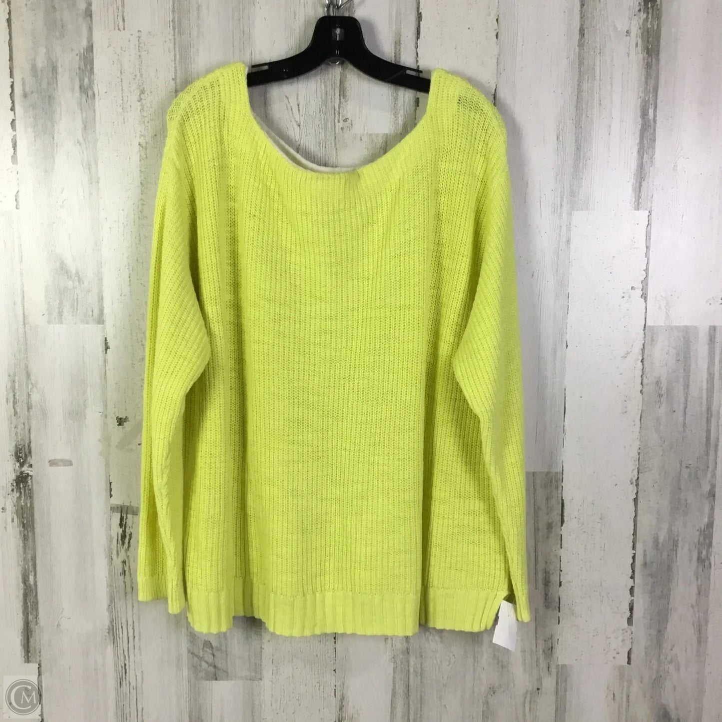 Sweater By Caslon In Yellow, Size: 1x