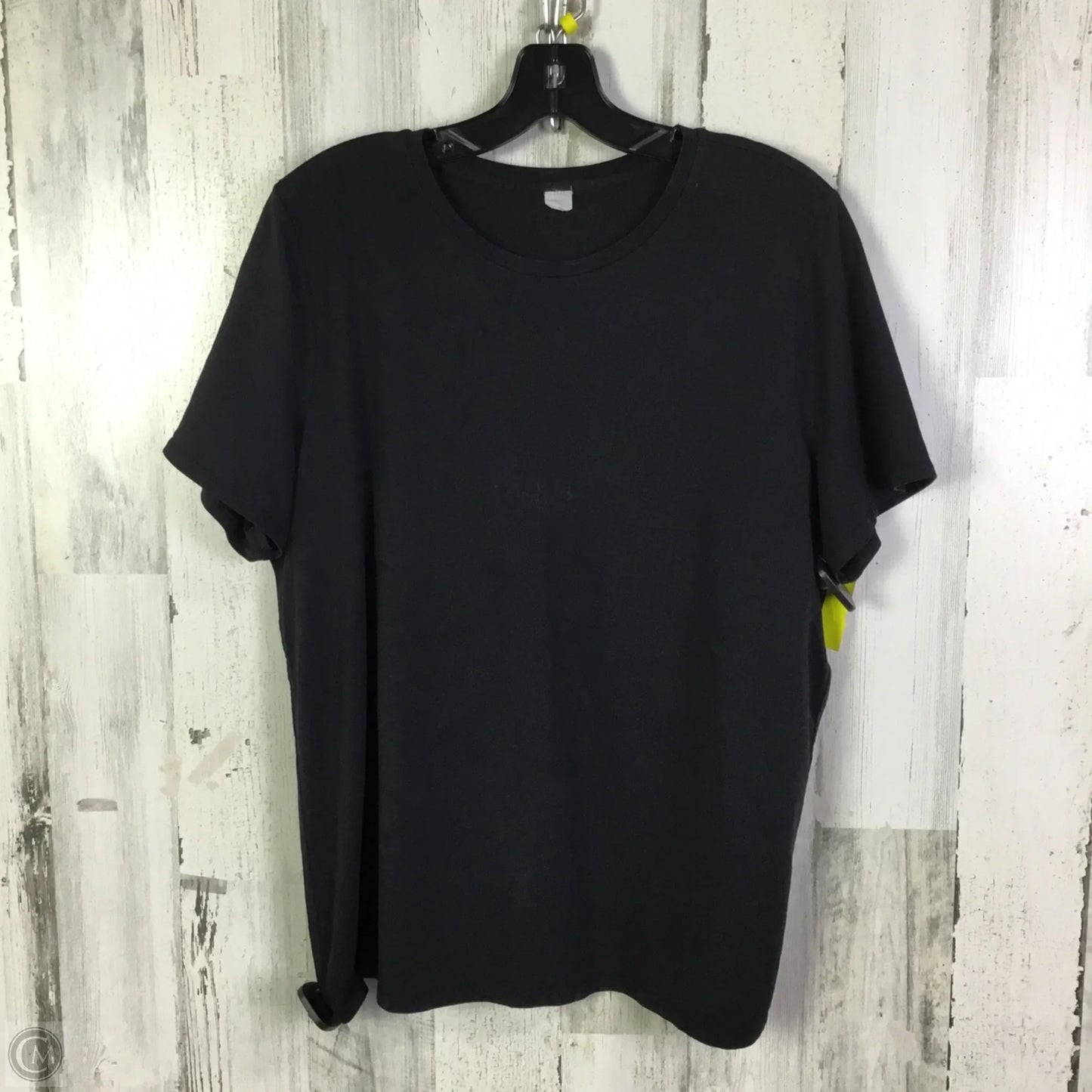 Athletic Top Short Sleeve By Lululemon In Black, Size: 16