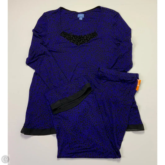 Pajamas 2pc By Simply Vera In Blue, Size: L