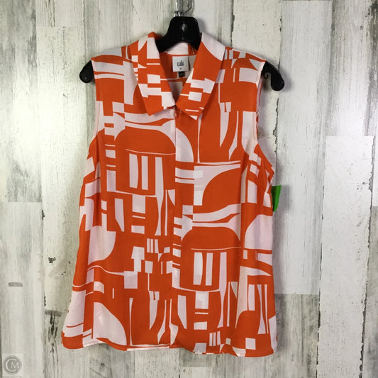 Top Sleeveless By Cabi In Orange, Size: M