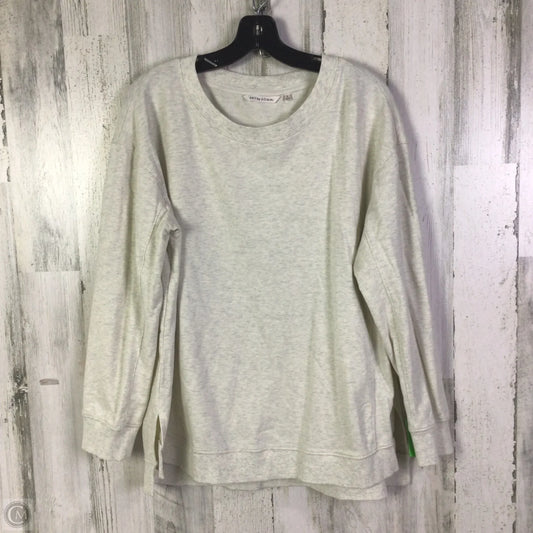 Top Long Sleeve Basic By Soma In Cream, Size: L