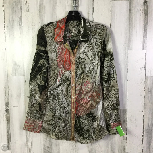 Blouse Long Sleeve By Elie Tahari In Multi-colored, Size: S