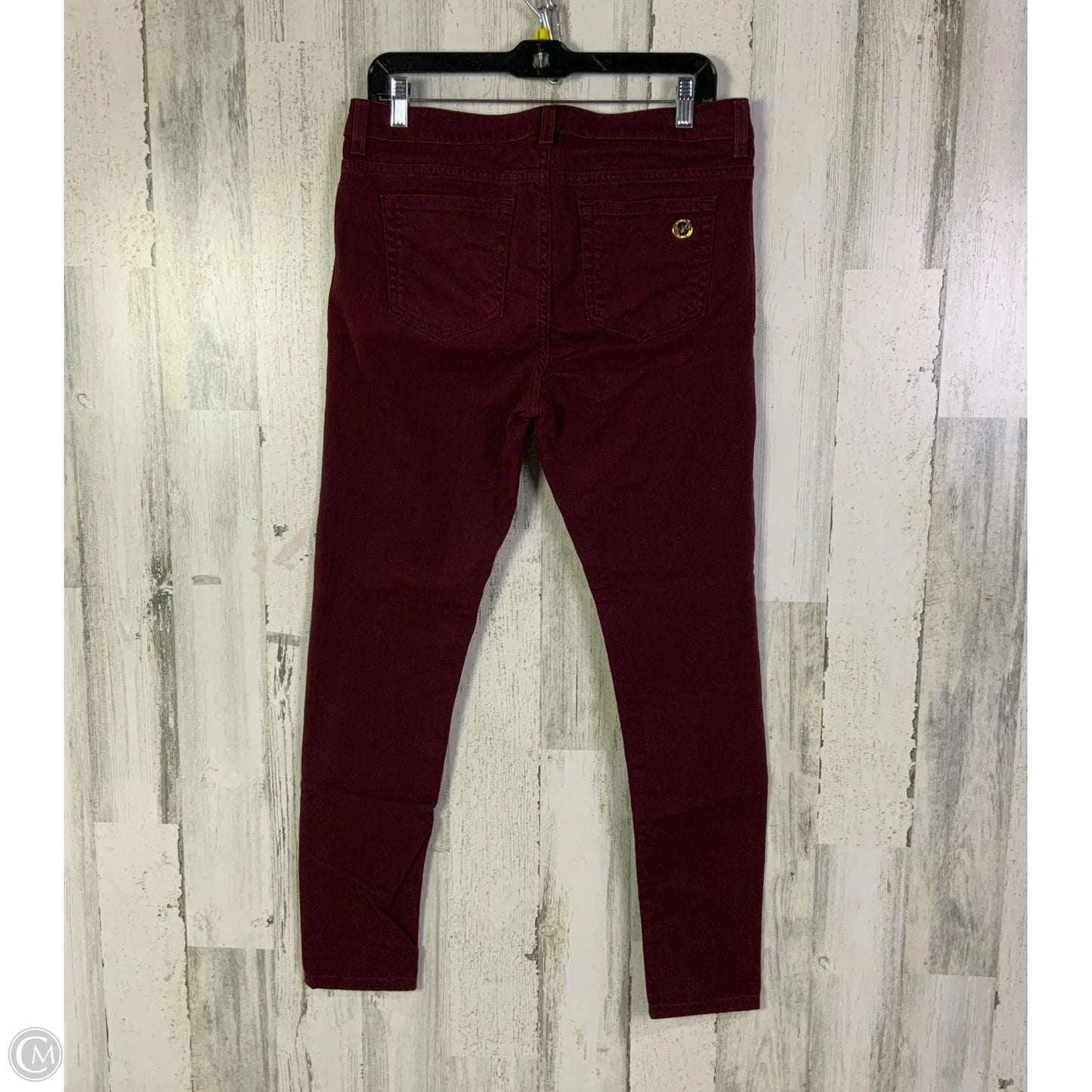 Jeans Skinny By Michael By Michael Kors In Maroon, Size: 6