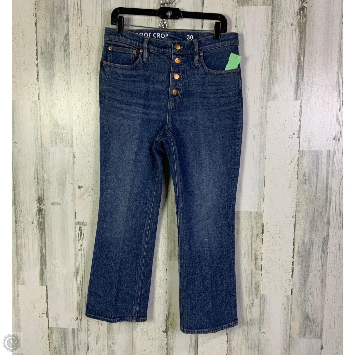 Jeans Cropped By J. Crew In Blue Denim, Size: 10
