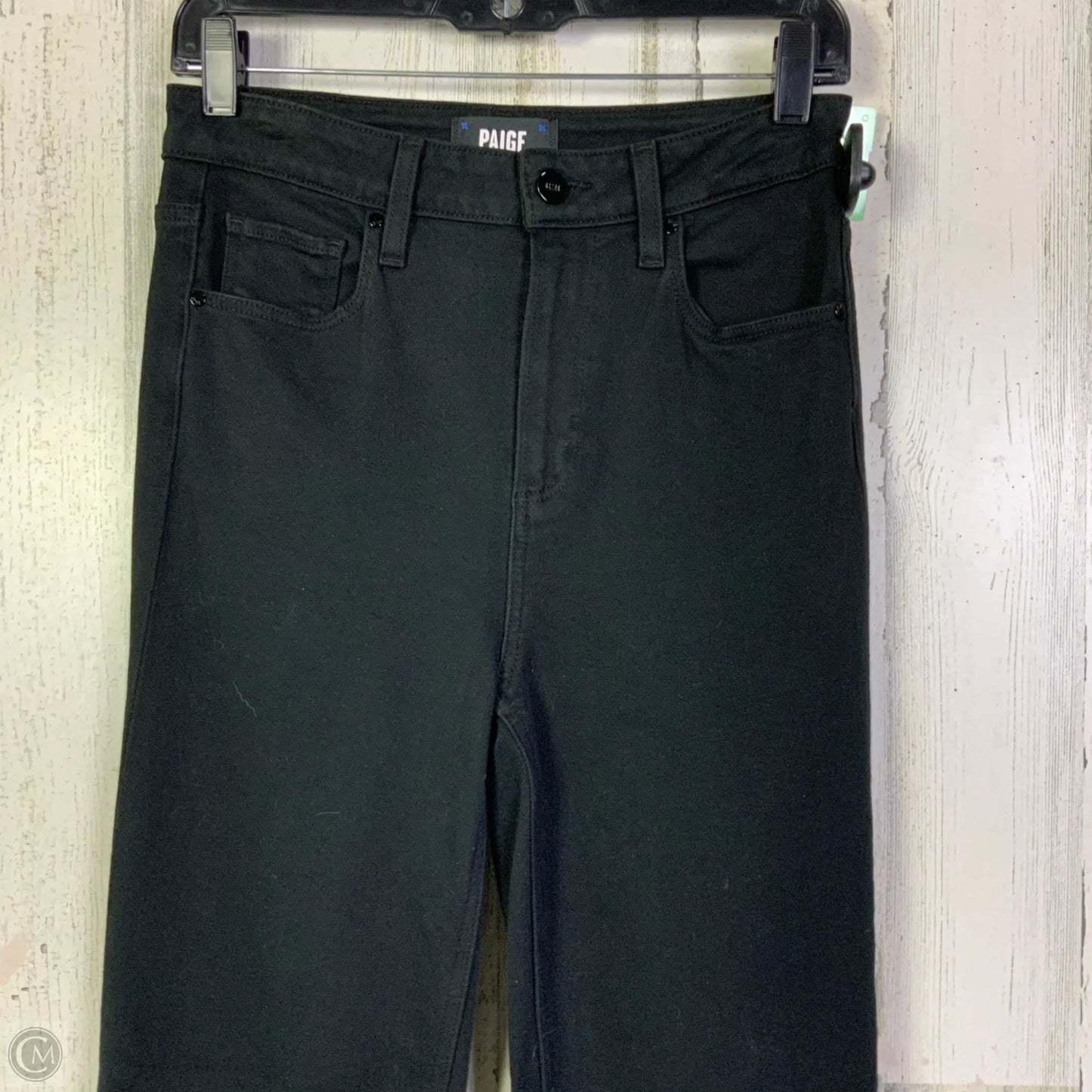 Jeans Straight By Paige In Black, Size: 2