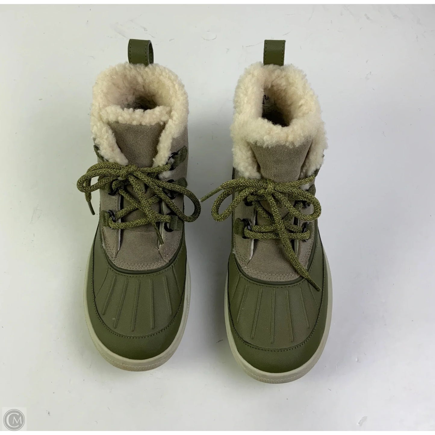 Boots Hiking By Nike In Green & Grey, Size: 7.5