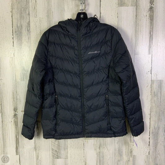 Coat Puffer & Quilted By Eddie Bauer In Navy, Size: M