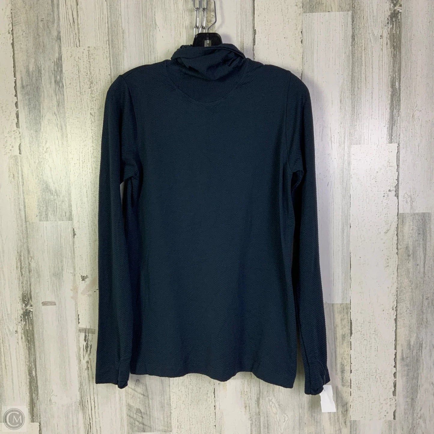 Athletic Top Long Sleeve Hoodie By Athleta In Blue, Size: L
