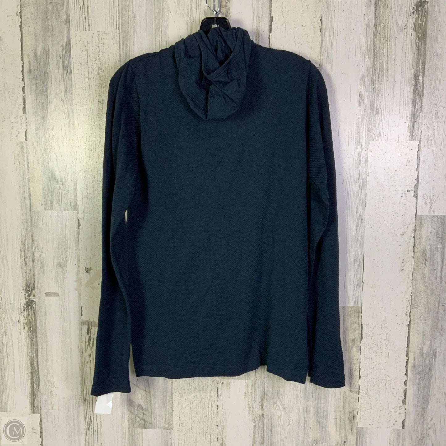 Athletic Top Long Sleeve Hoodie By Athleta In Blue, Size: L