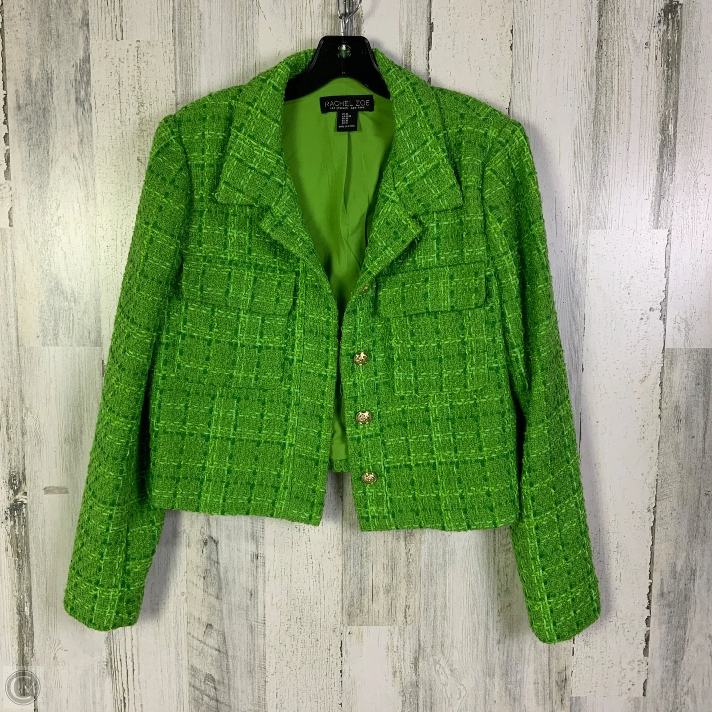 Blazer By Rachel Zoe In Green, Size: M