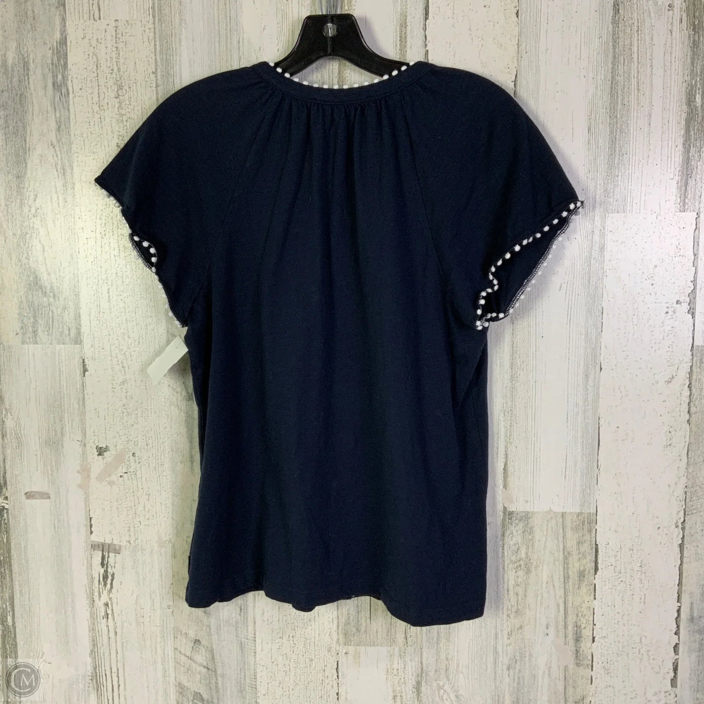 Top Short Sleeve By Tommy Hilfiger In Navy, Size: M