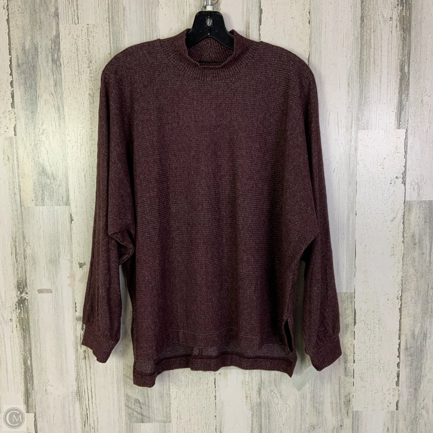 Top Long Sleeve By Banana Republic In Purple, Size: M