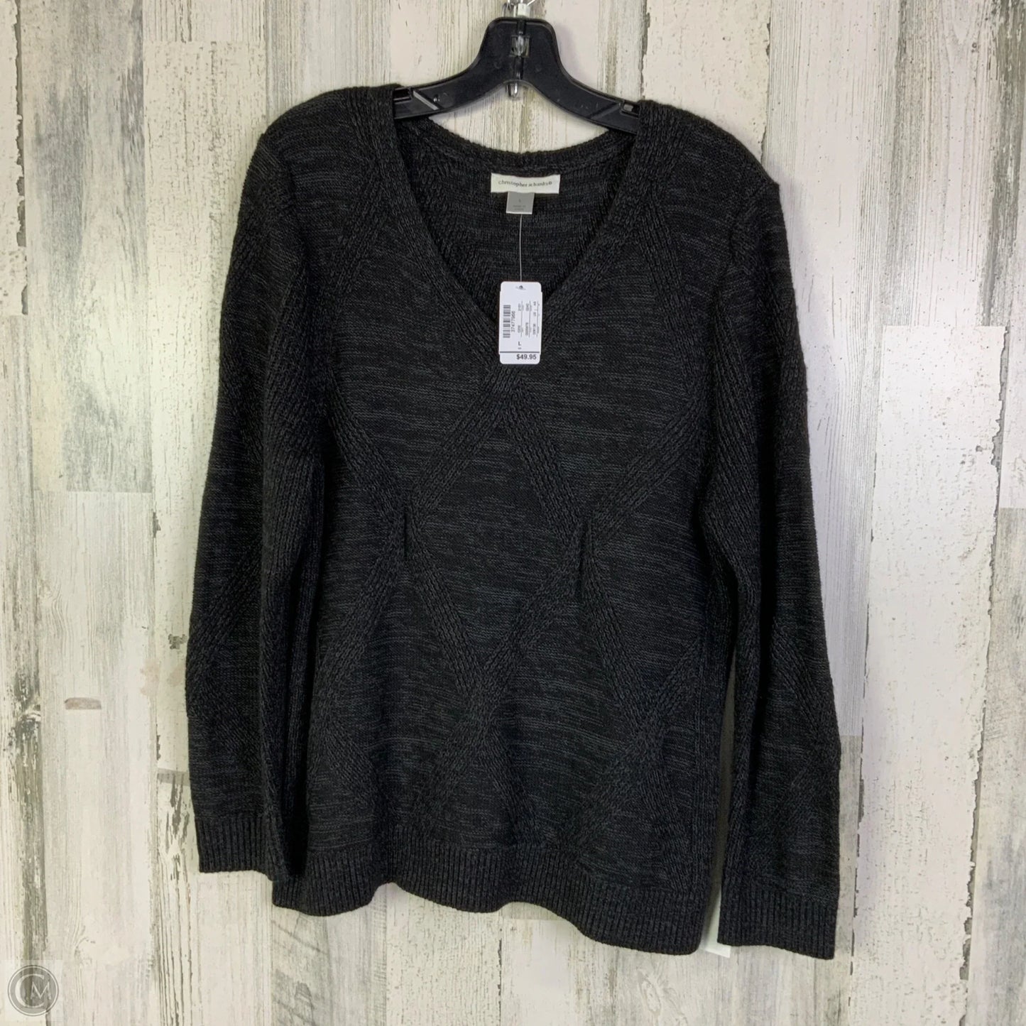 Sweater By Christopher And Banks In Black, Size: L
