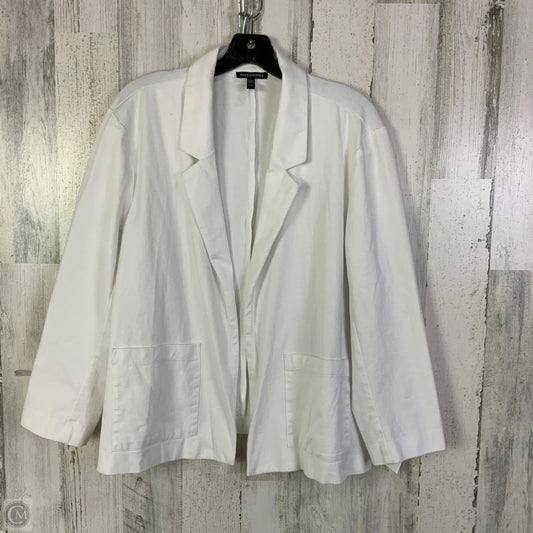 Blazer By Eileen Fisher In White, Size: Xl