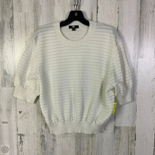 Top Short Sleeve Designer By Frye In White, Size: Xl